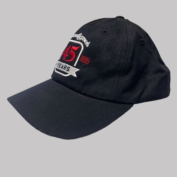 Station Casinos 45 Year Celebration Hat Cap Snap Back Black Casino Las Vegas Men - Picture 3 of 8